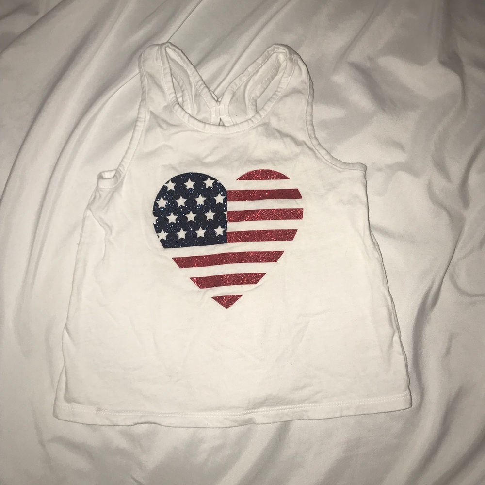 Red White and blue tank top